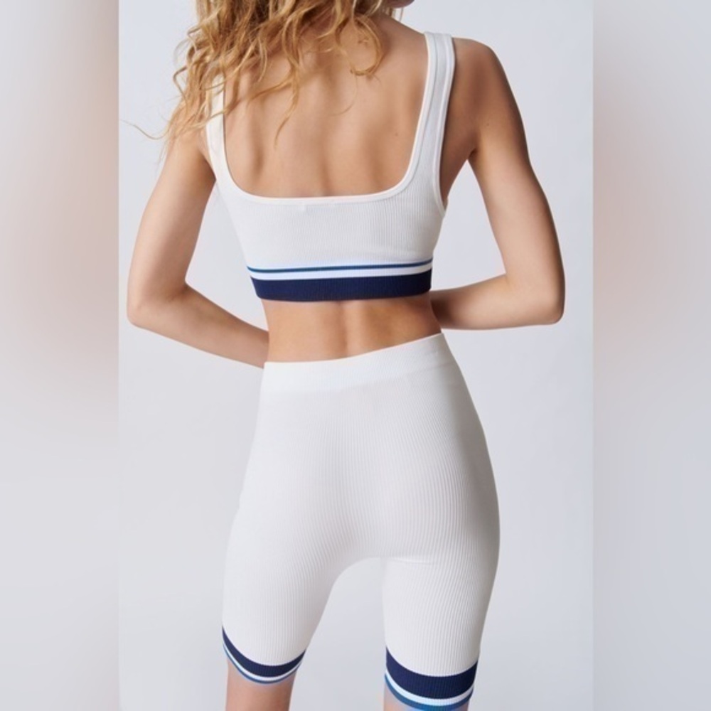 ZARA Seamless cycling shorts with stripe detail